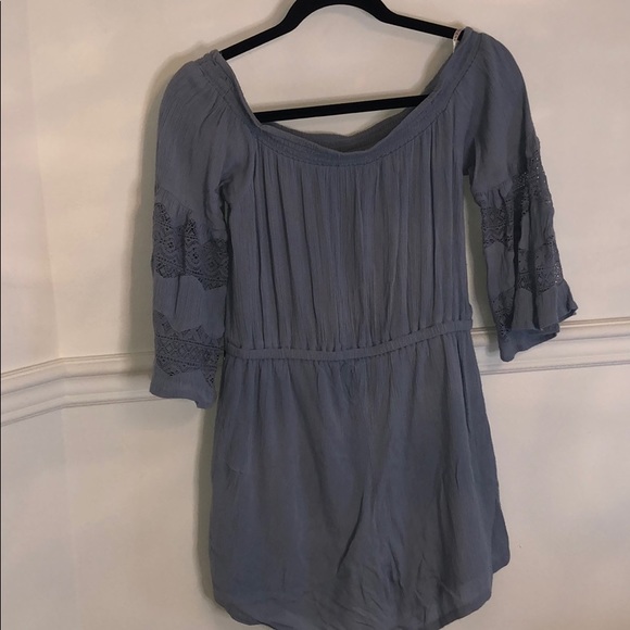 Off Shoulder light blue Guess romper - Picture 3 of 4